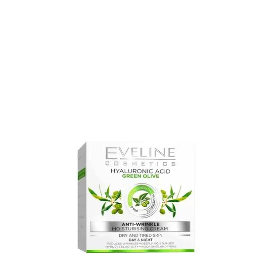 Eveline Hyaluronic Acid Green Olive Anti Wrinkle Day & Night Cream 50ml