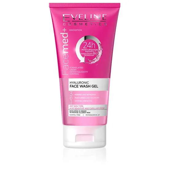 Eveline Facemed Hyaluronic Moisturising Face Wash Gel 150ml