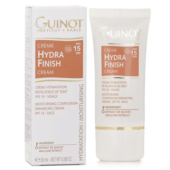 Guinot Creme Hydra Finish Face Moisturiser Complexion Enhancer SPF 15 30ml