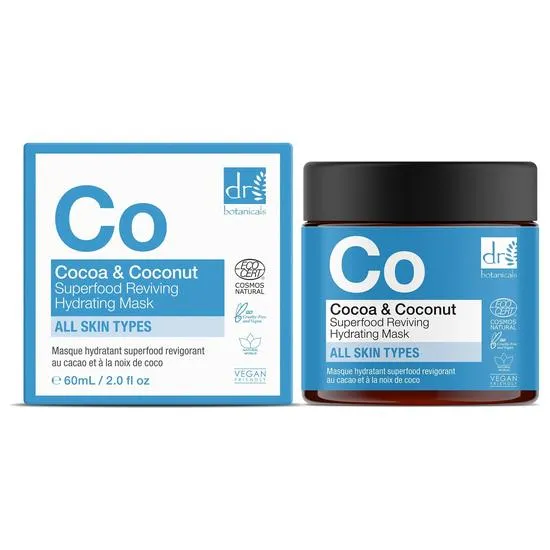 Dr Botanicals Cocoa & Coconut Superfood Reviving Hydrating Mask Duo