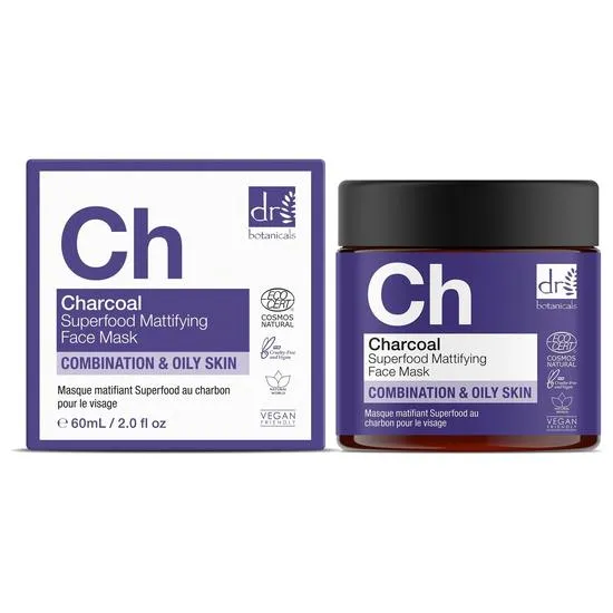 Dr Botanicals Anti-Ageing Charcoal Superfood Face Mask Duo