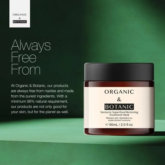 Organic & Botanic Advanced Turmeric Superfood Restoring Treatment Mask 60ml