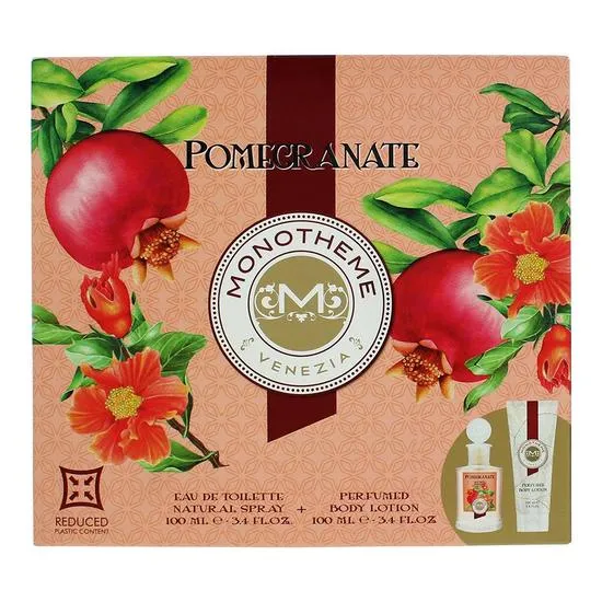Monotheme Pomegranate Eau De Toilette 100ml + Body Lotion 100ml Gift Set For Her 100ml