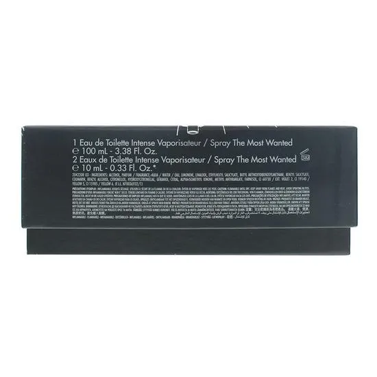 Azzaro The Most Wanted Intense Eau De Toilette 100ml + 2 x Eau De Toilette 10ml Gift Set 100ml