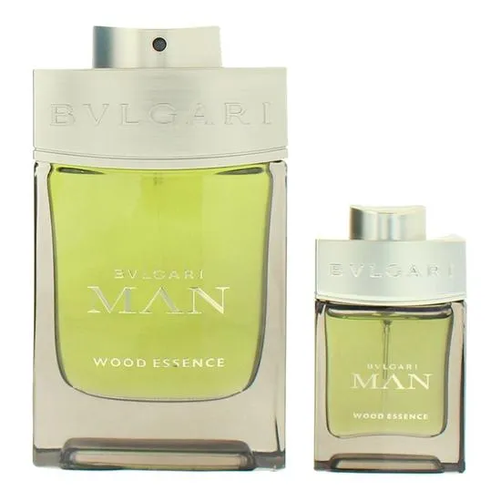 Bvlgari Man Wood Essence Eau De Parfum 100ml + Eau De Parfum 15ml Gift Set 100ml