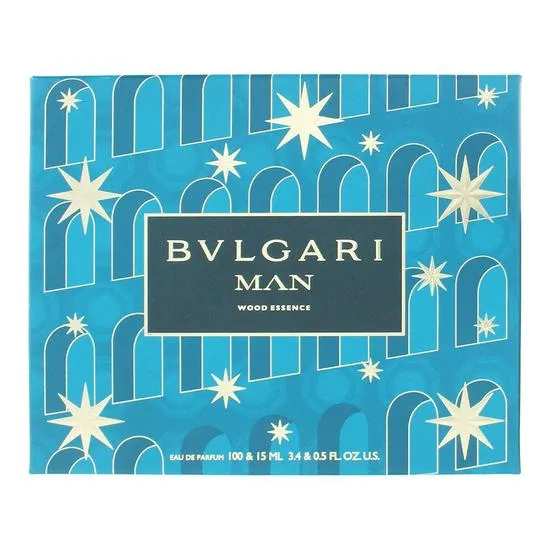 Bvlgari Man Wood Essence Eau De Parfum 100ml + Eau De Parfum 15ml Gift Set 100ml