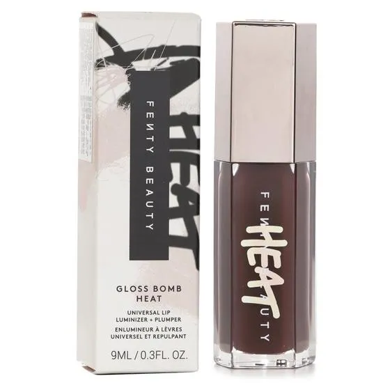 Fenty Beauty Gloss Bomb Heat Universal Lip Luminizer + Plumper 04 Hot Chocolit Heat sheer Rich Brown