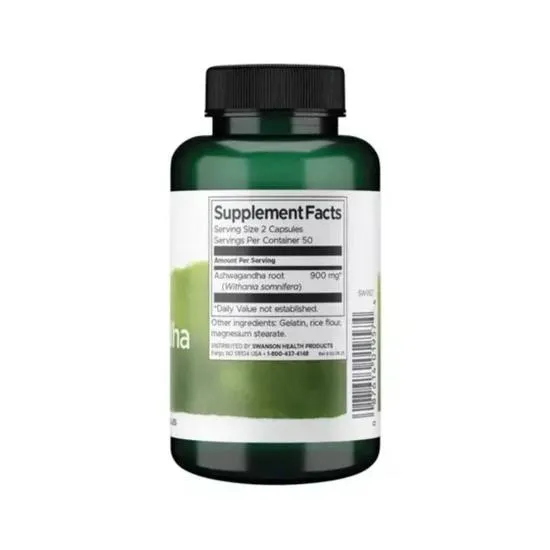 Swanson Full Spectrum Ashwagandha 450mg Capsules 100 Capsules