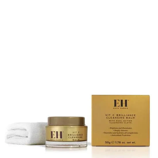 Emma Hardie Vit C Brilliance Cleansing Balm With Dual Action Cleansing Cloth 50g