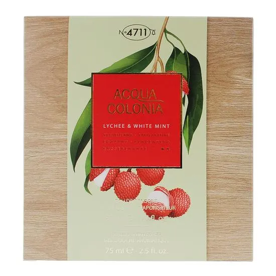4711 Acqua Colonia Lychee & White Mint Gift Set Eau De Cologne 50ml Shower Gel 75ml