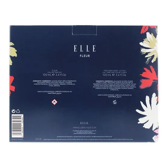 Elle Fleur Eau De Parfum Gift Set 100ml Eau de Parfum + 100ml Body Lotion