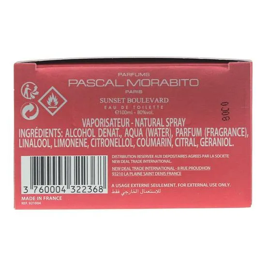 Pascal Morabito Sunset Boulevard Eau De Toilette 100ml