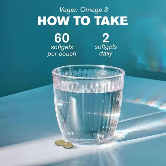Dr Vegan Omega 3 300mg DHA 150mg EPA Softgels 60 Softgels