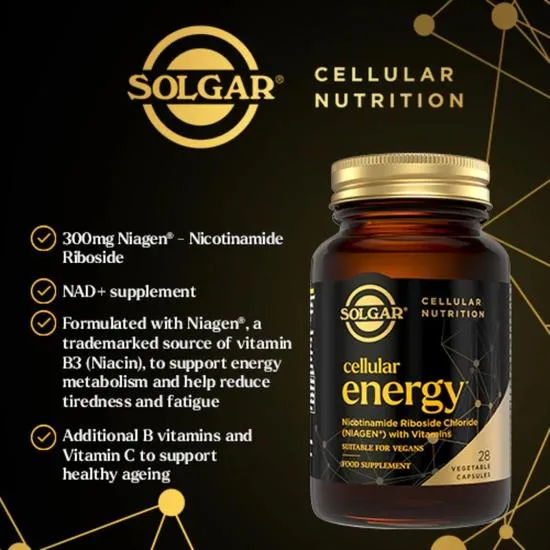 Solgar Cellular Energy Vegetable Capsules 28 Capsules