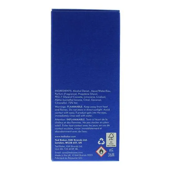 Ted Baker Original Skinwear Eau De Toilette 100ml