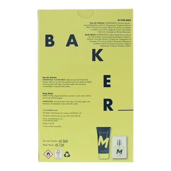 Ted Baker M Eau De Toilette 30ml + Body Wash 150ml Gift Set 30ml