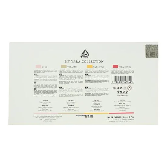Lattafa My Yara Collection Eau De Parfum Gift Set 25ml