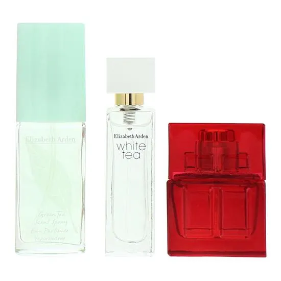 Elizabeth Arden Red Door Eau De Toilette 10ml, White Tea Eau De Toilette 10ml + Green Tea Scented Mist 15ml Gift Set 15ml