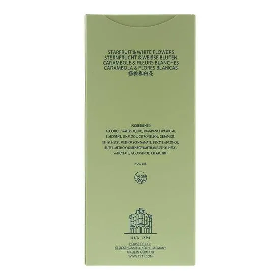 4711 Acqua Colonia Starfruit White Flowers Eau De Cologne 50ml