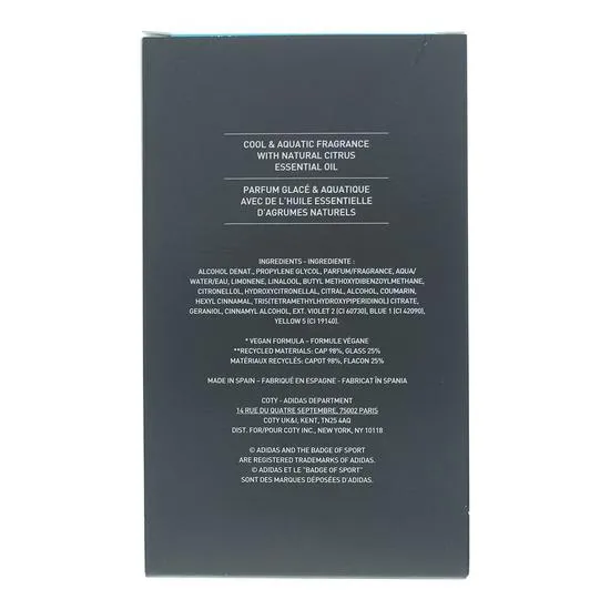 Adidas Ice Dive Eau De Toilette 100ml