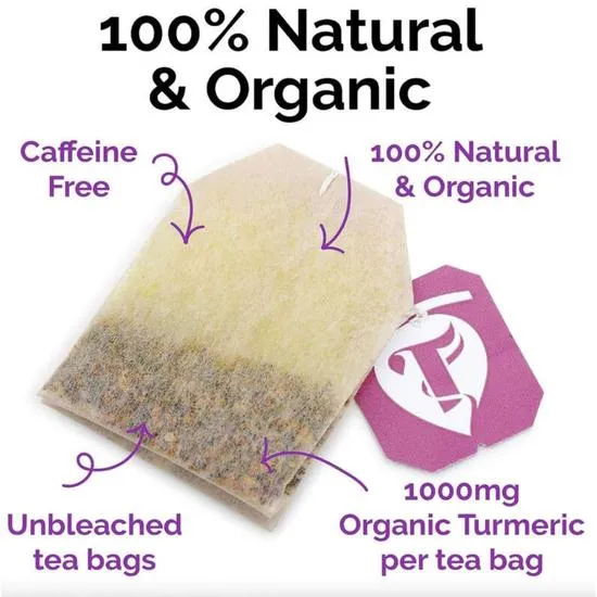 Taka Turmeric Organic Hibiscus Cinnamon Turmeric Tea Bags 60