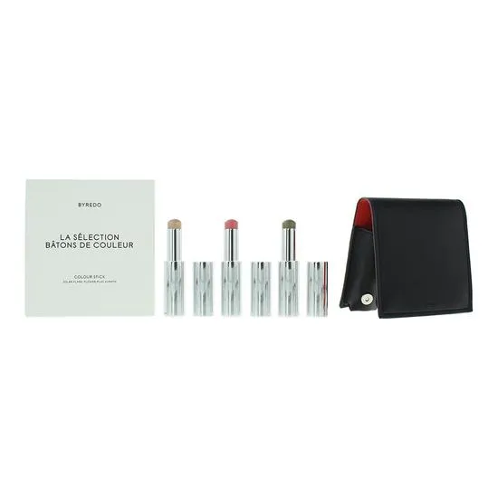 Byredo Colour Stick Set With Leather Pouch Orange Solar Flare, Flower Play + Kumato 3 x 3.5g