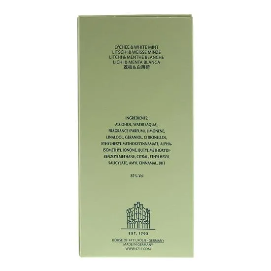 4711 Acqua Colonia Lychee & White Mint Eau De Cologne 50ml