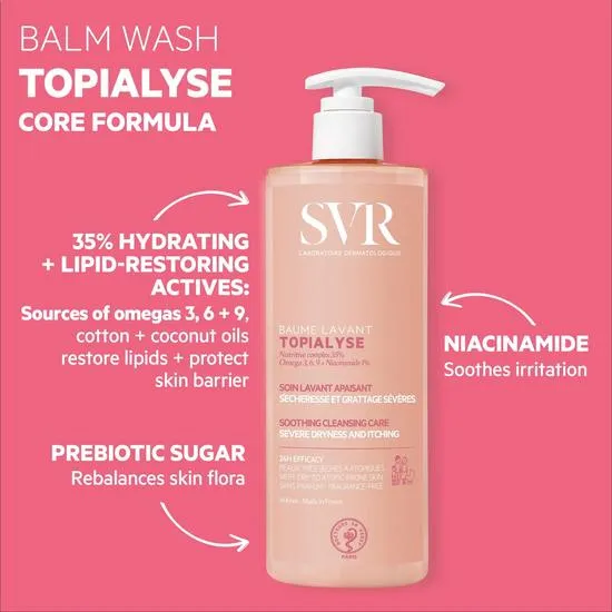 SVR Topialyse Soothing Cleansing Balm Severe Dryness & Itching 400ml