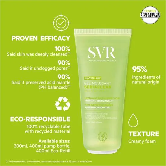 SVR Sebiaclear Anti-Imperfections Cleansing Gel 200ml