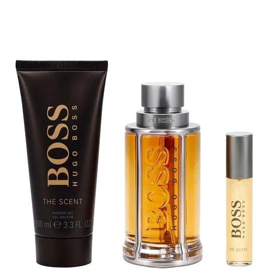 Hugo Boss The Scent Gift Set Eau De Toilette 100ml+ Shower Gel 100ml+ Eau De Toilette 10ml
