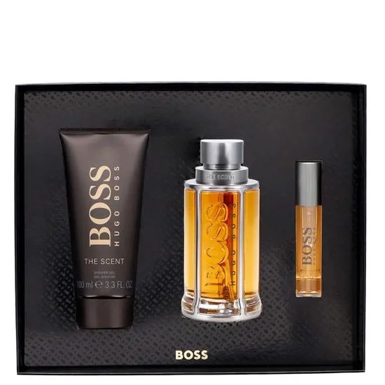 Hugo Boss The Scent Gift Set Eau De Toilette 100ml+ Shower Gel 100ml+ Eau De Toilette 10ml