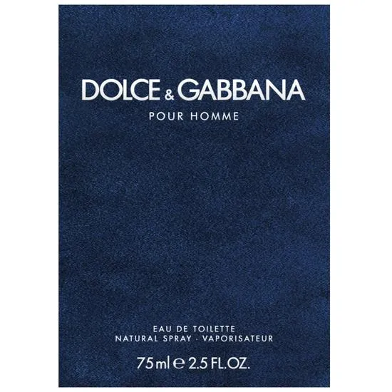 Dolce & Gabbana Pour Homme Eau De Toilette 75ml