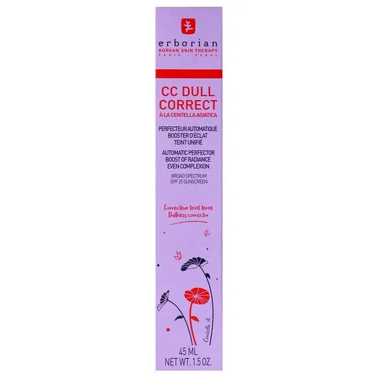 Erborian CC Dull Correct SPF 25 Boost Of Radiance Corrective Cream 45ml