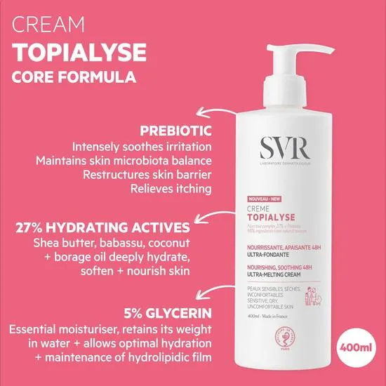 SVR TOPIALYSE Moisturising Face & Body Cream All Ages 200ml