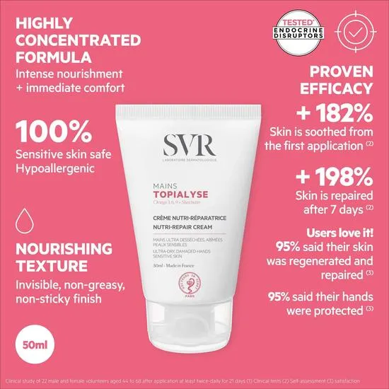 SVR TOPIALYSE Nourishing Cream For Very Dry Hands 50ml