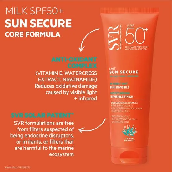 SVR SUN SECURE Milk SPF 50+ Face & Body All Ages 250ml