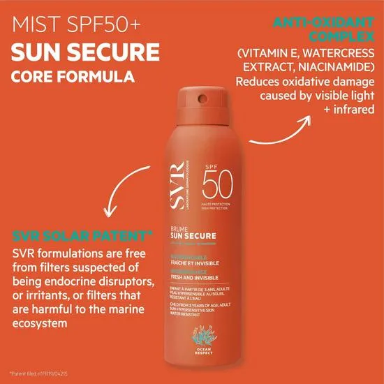 SVR SUN SECURE Brume Mist SPF 50 200ml