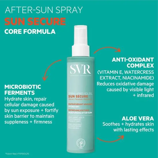 SVR SUN SECURE After-Sun Spray For Hypersensitive Skin 200ml