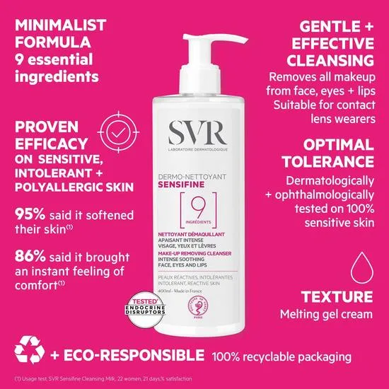 SVR Sensifine Sensitive Cleansing Milk 400ml