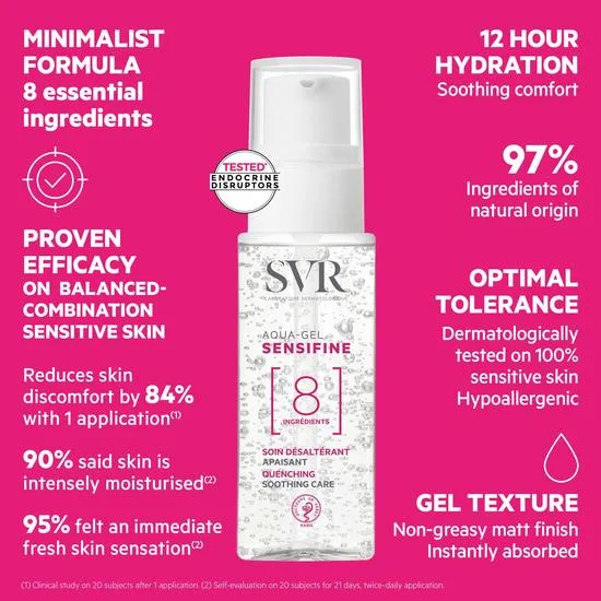 SVR SENSIFINE Aqua-Gel Soothing & Cooling Moisturiser 40ml