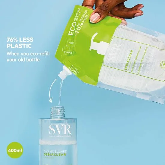 SVR SEBIACLEAR Micellar Water Refill Bag - 400ml