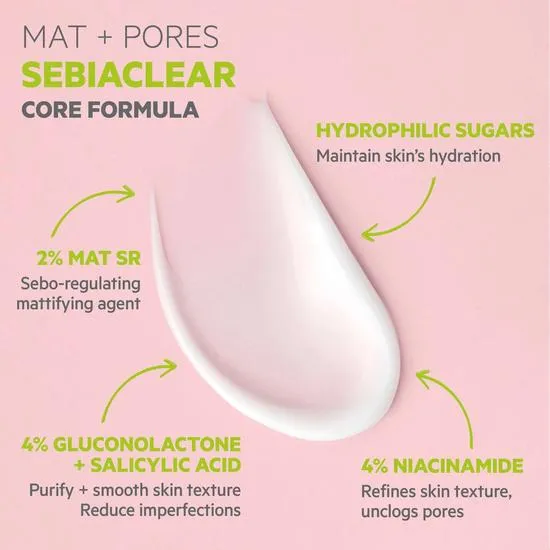 SVR Sebiaclear Mat+Pores Sebum-Regulating Face Fluid 40ml