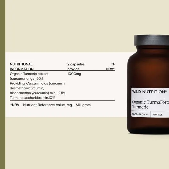 Wild Nutrition TurmaForte Turmeric Capsules 60 Capsules