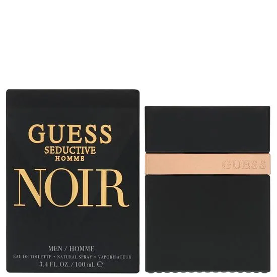 Guess Seductive Homme Noir Eau De Toilette 100ml