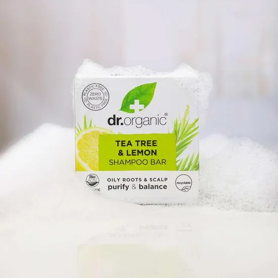 Dr. Organic Tea Tree & Lemon Shampoo Bar 75g