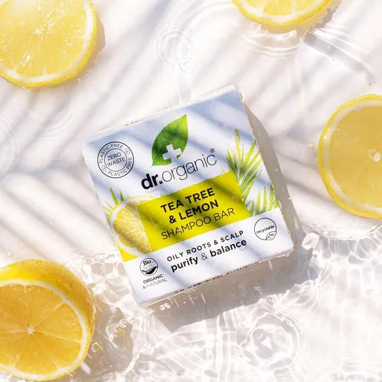 Dr. Organic Tea Tree & Lemon Shampoo Bar 75g