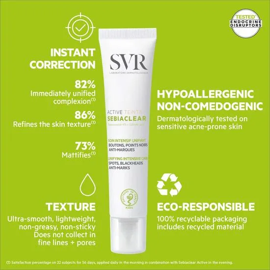SVR SEBIACLEAR Active Tinted CC Cream 40ml