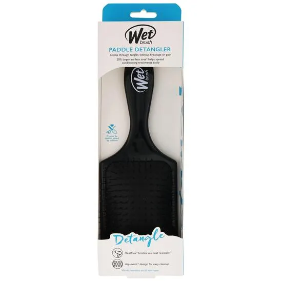 Wet Brush Paddle Detangler Brush Black