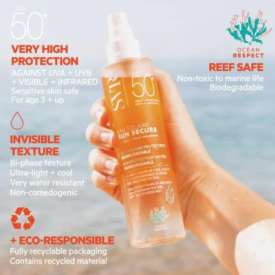 SVR Sun Secure Moisturising Sun Water SPF 50+ 100ml