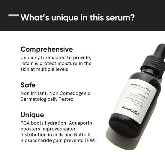Minimalist Hyaluronic + PGA 02% Face Serum